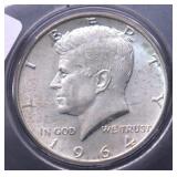 1964 D KENNEDY HALF DOLLAR CHOICE BU