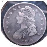 1836 BUST HALF DOLLAR VG