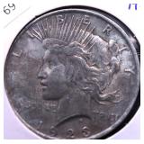 1923 PEACE DOLLAR XF