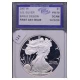2007 W IGS PF70DC SILVER EAGLE