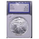 1993 IGS MS70 SILVER EAGLE