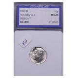 1955 D IGS MS68 ROOSEVELT DIME