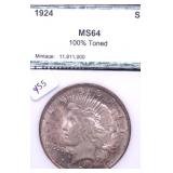 1924 PCI MS64 PEACE DOLLAR