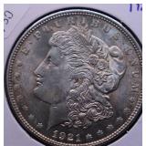 1921 MORGAN DOLLAR CHOICE BU