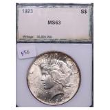 1923 PCI MS63 PEACE DOLLAR