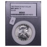 1960 PCC MS65 FRANKLIN HALF DOLLAR