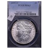 1899 O PCGS MS63 MORGAN DOLLAR