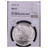 1923 NGC MS62 PEACE DOLLAR
