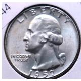 1957 D WASHINGTON QUARTER CHOICE BU