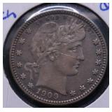 1909 BARBER QUARTER XF