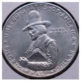 1920 PILGRAM HALF DOLLAR AU