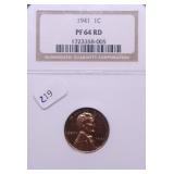 1941 NGC PF64 RED LINCOLN