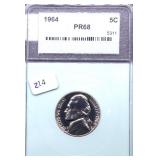 1964 NTC PF68 JEFF NICKEL