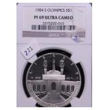 NGC PF69UC OLYMPIC SILVER DOLLAR