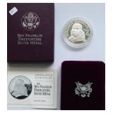 PROOF FIREFIGHTERS MEDAL W BOX PAPERS