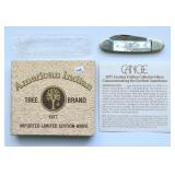 TREE BRAND KNIFE # 1977 AMERICIAN INDIAN CANOE