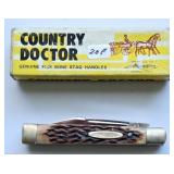 PARKER COUNTRY DROCTOR KNIFE BONE STAG HANDLES