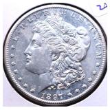 1897 S MORGAN DOLLAR AU