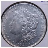 1921 MORGAN DOLLAR AU