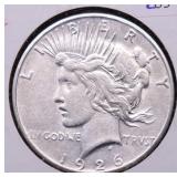 1926 S PEACE DOLLAR VF