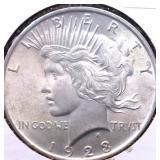 1923 PEACE DOLLAR CHOICE BU