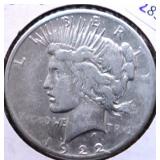 1922 S PEACE DOLLAR CULL