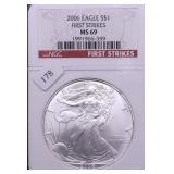 2006 NGC MS69 SILVER EAGLE