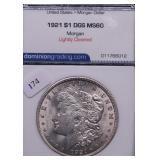 1921 DGS MS60 MORGAN DOLLAR