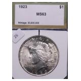 1923 PCI MS63 PEACE DOLLAR