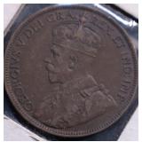 1918 CANADA LARGE CENT AU