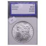 1897 IGS MS63 MORGAN DOLLAR