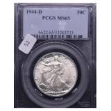 1944 D PCGS MS65 WALKING HALF DOLLAR