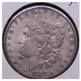 1878 S MORGAN DOLLAR AU