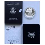 1999 PROOF SILVER EAGLE W BOX PAPERS