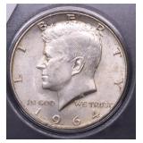 1964 D KENNEDY HALF DOLLAR CHOICE BU