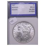 1897 IGS MS64 MORGAN DOLLAR