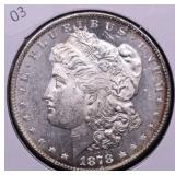 1878 S CHOICE BU MORGAN DOLLAR