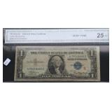 CCA VF 25 EXPERMENTAL SILVER CERTIFICATE