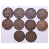 10 INDIAN HEAD CENTS