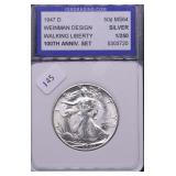 1947 D IGS MS64 WALKING HALF DOLLAR