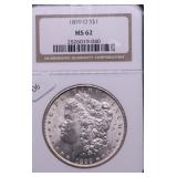 1899 O NGC MS62 MORGAN DOLLAR