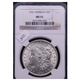 1921 NGC MS62 MORGAN DOLLAR