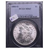 1884 O PCGS MS63 MORGAN DOLLAR