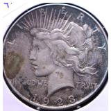 1923 D PEACE DOLLAR VF