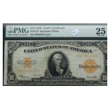 PMG VF 25  10 $ GOLD CERTIFICATE