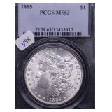 1885 PCGS MS63 MORGAN DOLLAR