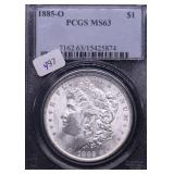 1885 O PCGS MS63 MORGAN DOLLAR