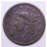 1837 LARGE CENT VG