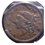 1838 LARGE CENT   VF