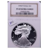 1998 NGC PF69UC SILVER EAGLE